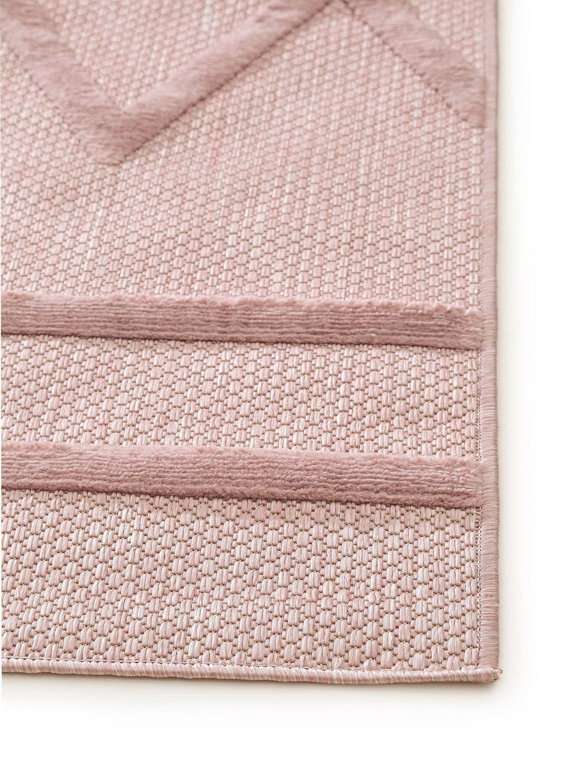 OUTDOORTEPPICH Bonte Rosa 240x340 cm - Rosa, Textil (240/340cm) - benuta Nest