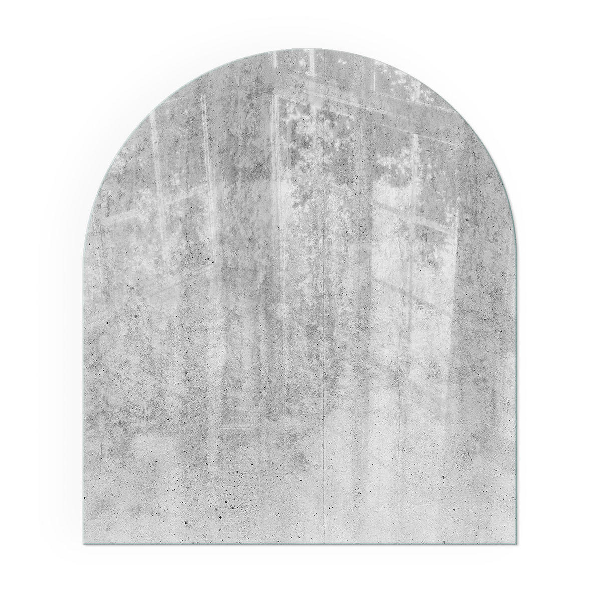 GLASPLATTE für Kamin 80x70 cm - Grau, Glas (80/70/0.4cm) - TULUP