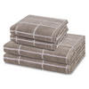 FROTTIERSET Sensual Skin Karo 4-teilig - Orange, Textil (50/100cm) - Ross