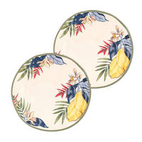 TELLER flach / Speiseteller Ø 27 cm Limu Set mit 2 Stück - Multicolor, Kunststoff (27/3/27cm) - Rose & Tulipani