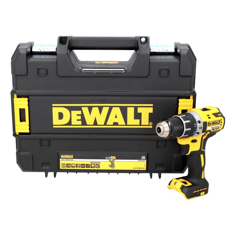 DEWALT DCD 791 NT Akku Bohrschrauber 18 V 70 Nm Brushless + TSTAK - ohne Akku, ohne Ladegerät - Multicolor, Kunststoff (45/36/13cm) - DeWalt