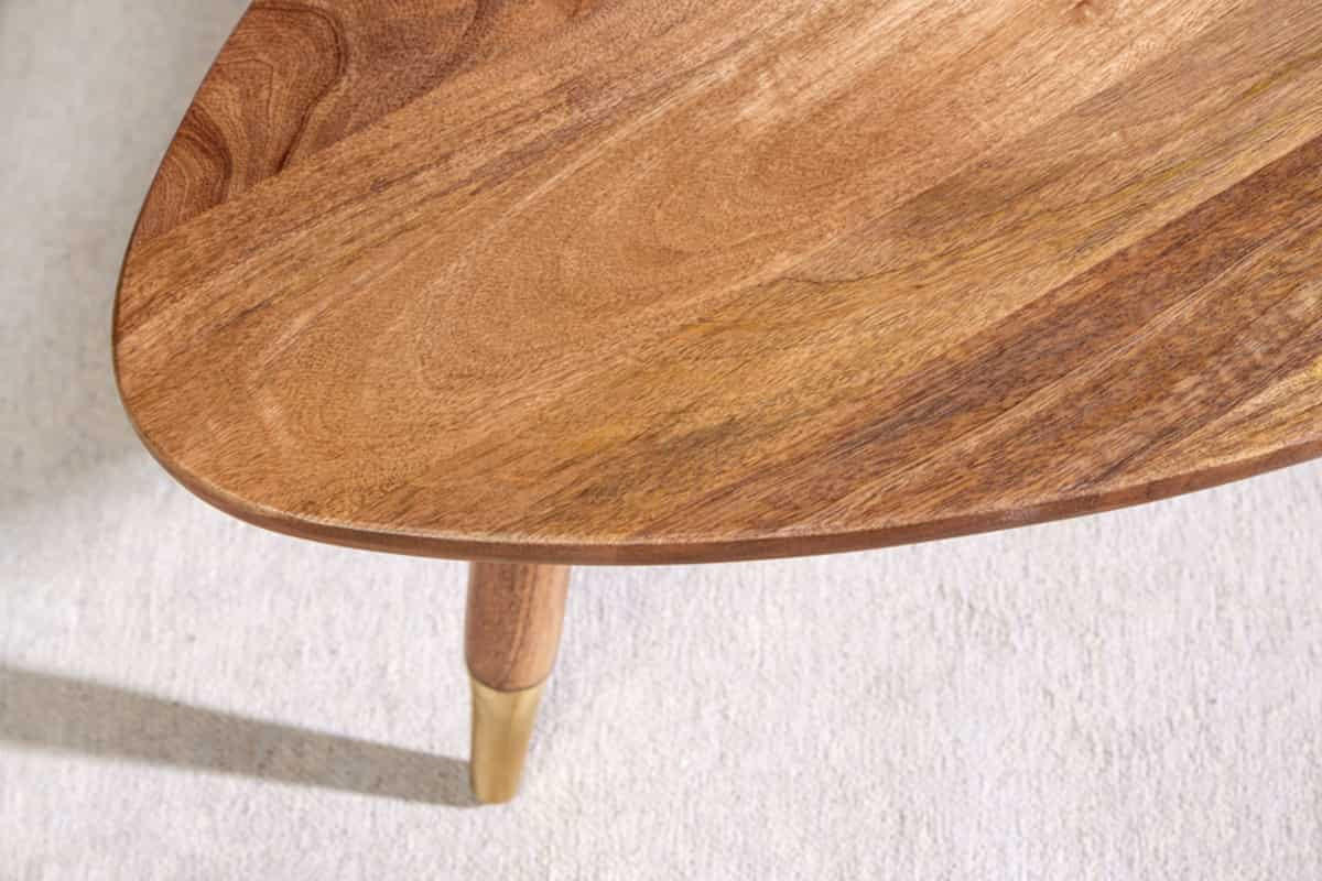 COUCHTISCH GATSBY Mango oval Braun|Natur 110cm - Braun, Holz/Metall (53/110/41cm) - riess-ambiente