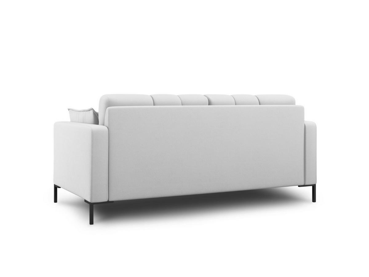 SOFA Mamaia aus strukturiertem Stoff hellgrau 2 Sitzplätze - Hellgrau, Textil (92/75/152cm) - Micadoni