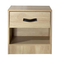 NACHTTISCH mit 1 Schublade und 1 Ablagefach - Apfelbaumfarben, Holzwerkstoff (28/41/39cm) - Calicosy