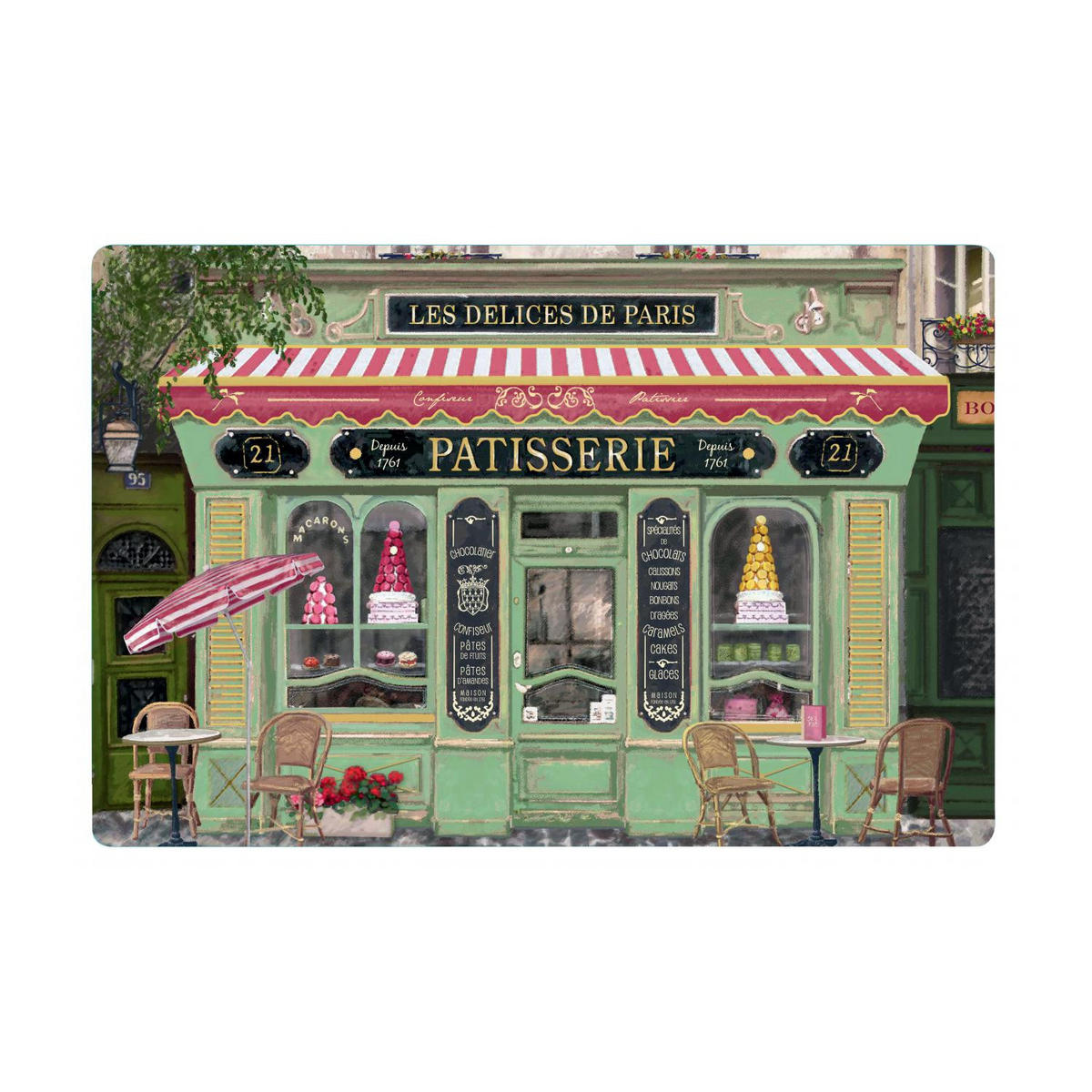TISCHSET Boutique Patisserie passend 30 x 45 cm - Multicolor, Textil (30/45cm) - Winkler