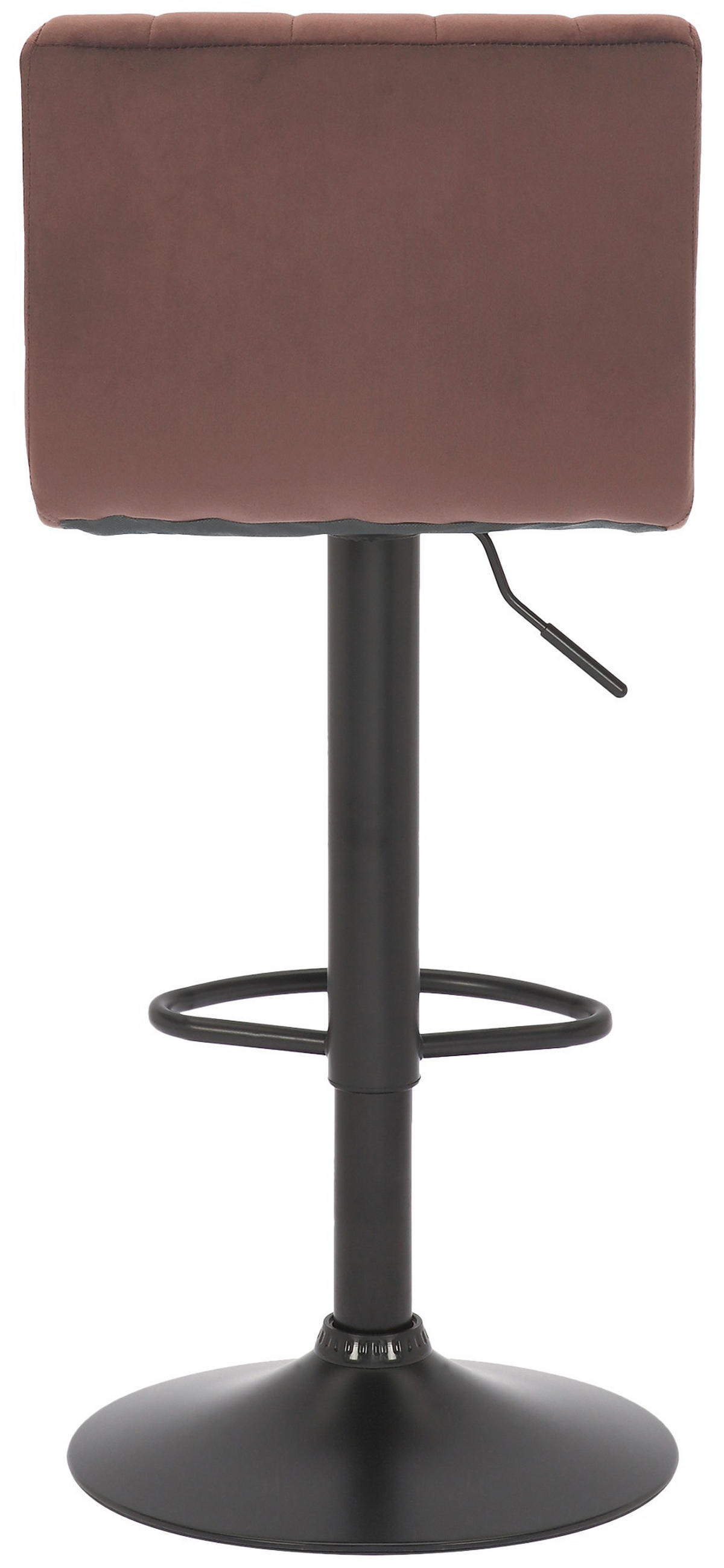 BARHOCKER 2er Set Nubel Samt Braun - Braun, Textil/Metall (41/87/49cm) - DELUKE