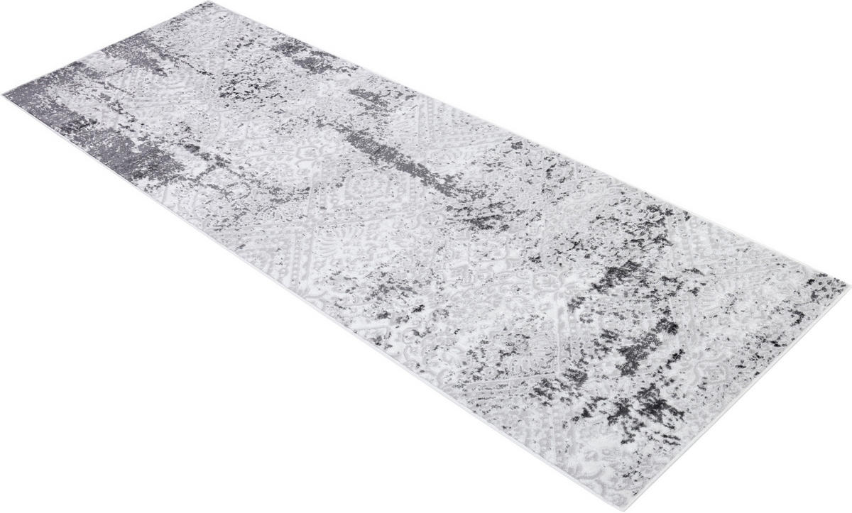 TEPPICHLÄUFER SKY hellgrau vintage 120/200 cm - Hellgrau, Textil (120/200cm) - Tapiso