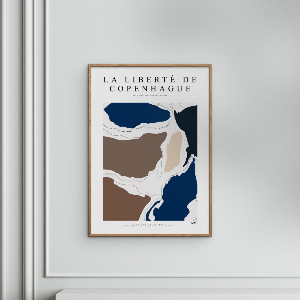 POSTER mit Rahmen Poster & Frame - Collection - La Liberté De Copenhague - 2019 002 - Eichefarben/Multicolor, Holz/Papier (30/40cm) - Poster&Frame