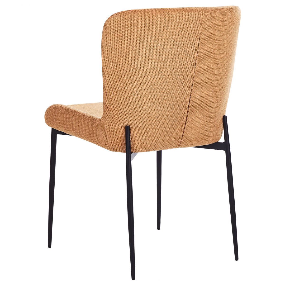 ÉTKEZŐSZÉK 2 darabos Szett Kárpit Narancssárga Ada - narancssárga, textil/fém (49/82/48cm) - Beliani