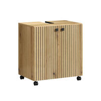 WASCHBECKENUNTERSCHRANK PureBliss Eiche Dekor - Eichefarben, Holzwerkstoff (60/64/42cm) - Trendteam