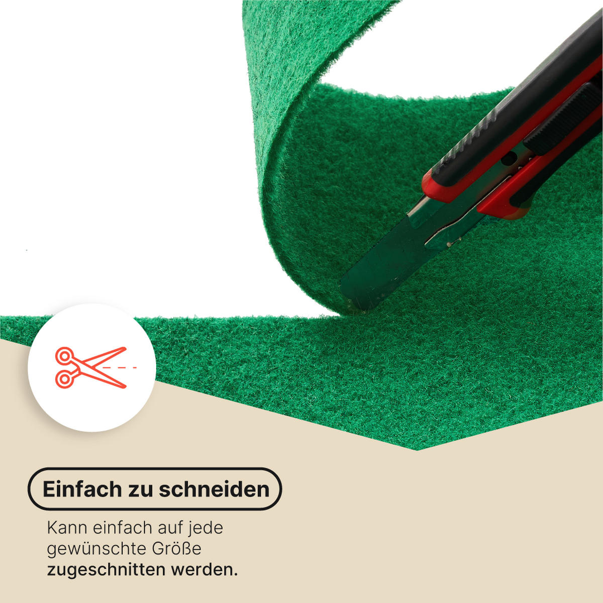 RASENTEPPICH VERA Grün 200/650 cm - Grün, Textil (200/650cm) - Tapiso