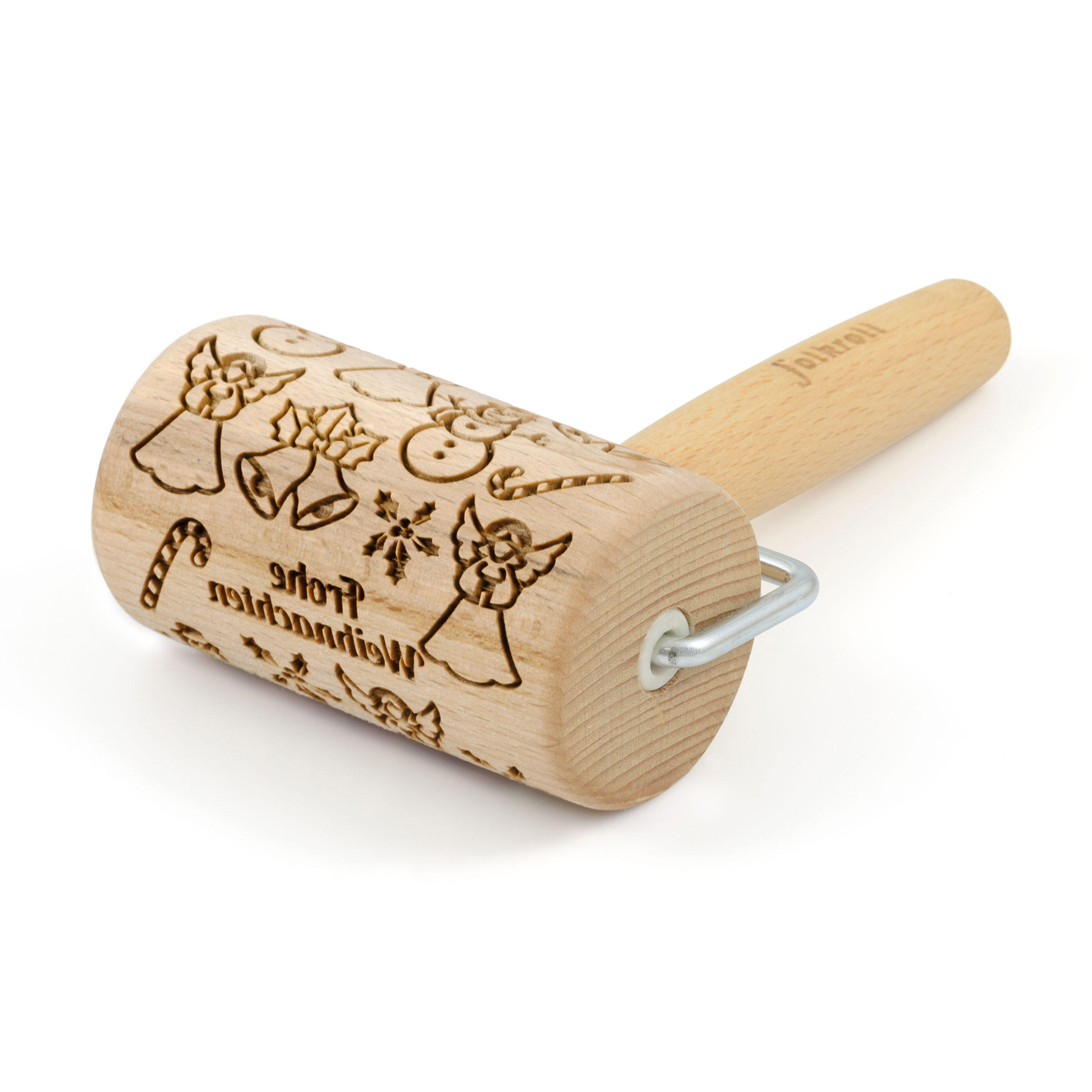 Folkroll Teigrolle Braun 9 cm