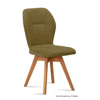 ESSZIMMERSTUHL drehbar (2er-Set) Draga 51x92x60 Eiche geölt/Olivgrün - Eichefarben/Olivgrün, Kunststoff (60/92/51cm) - 58aufmkessel