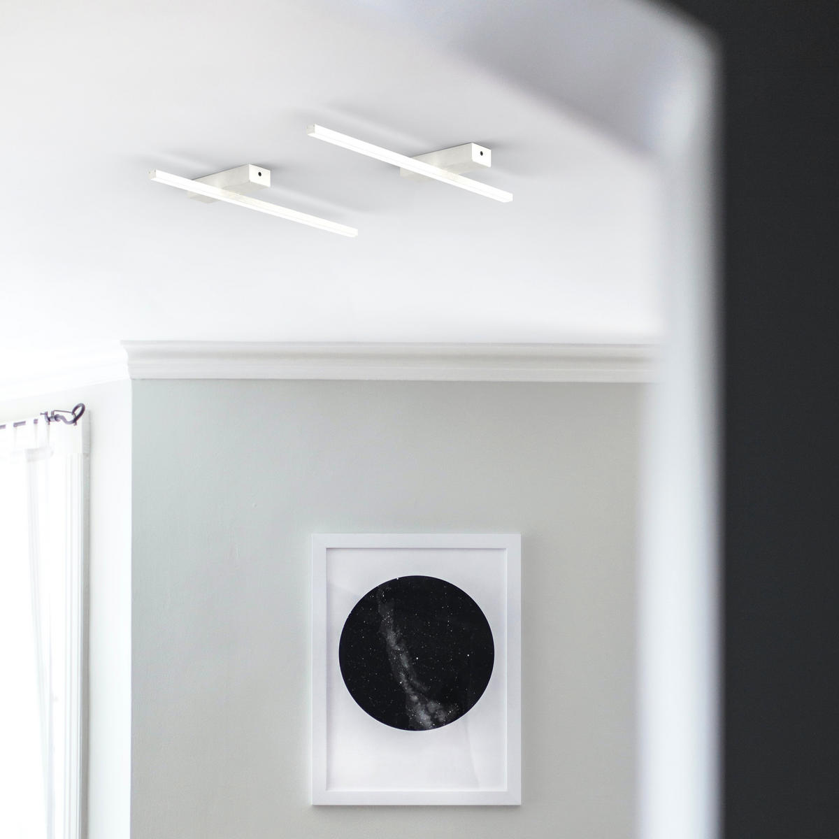 LED-DECKENLEUCHTE - Weiß, Metall (2/50/2cm) - Lumicom