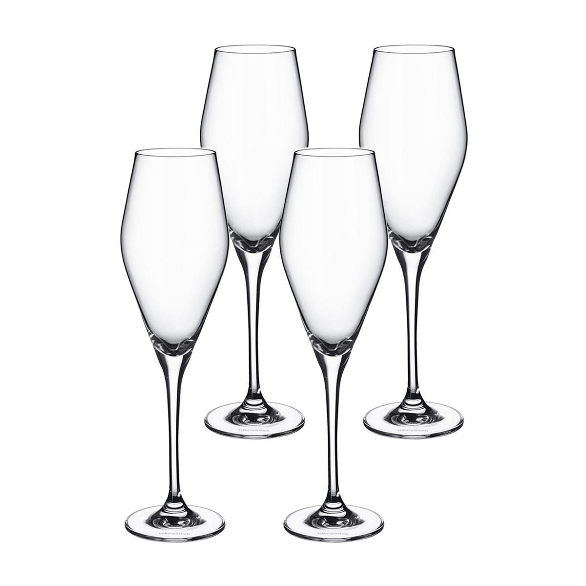 CHAMPAGNERGLÄSER La Divina transparent 260 ml 4er Set - Transparent, Glas (0.26L) - Villeroy & Boch