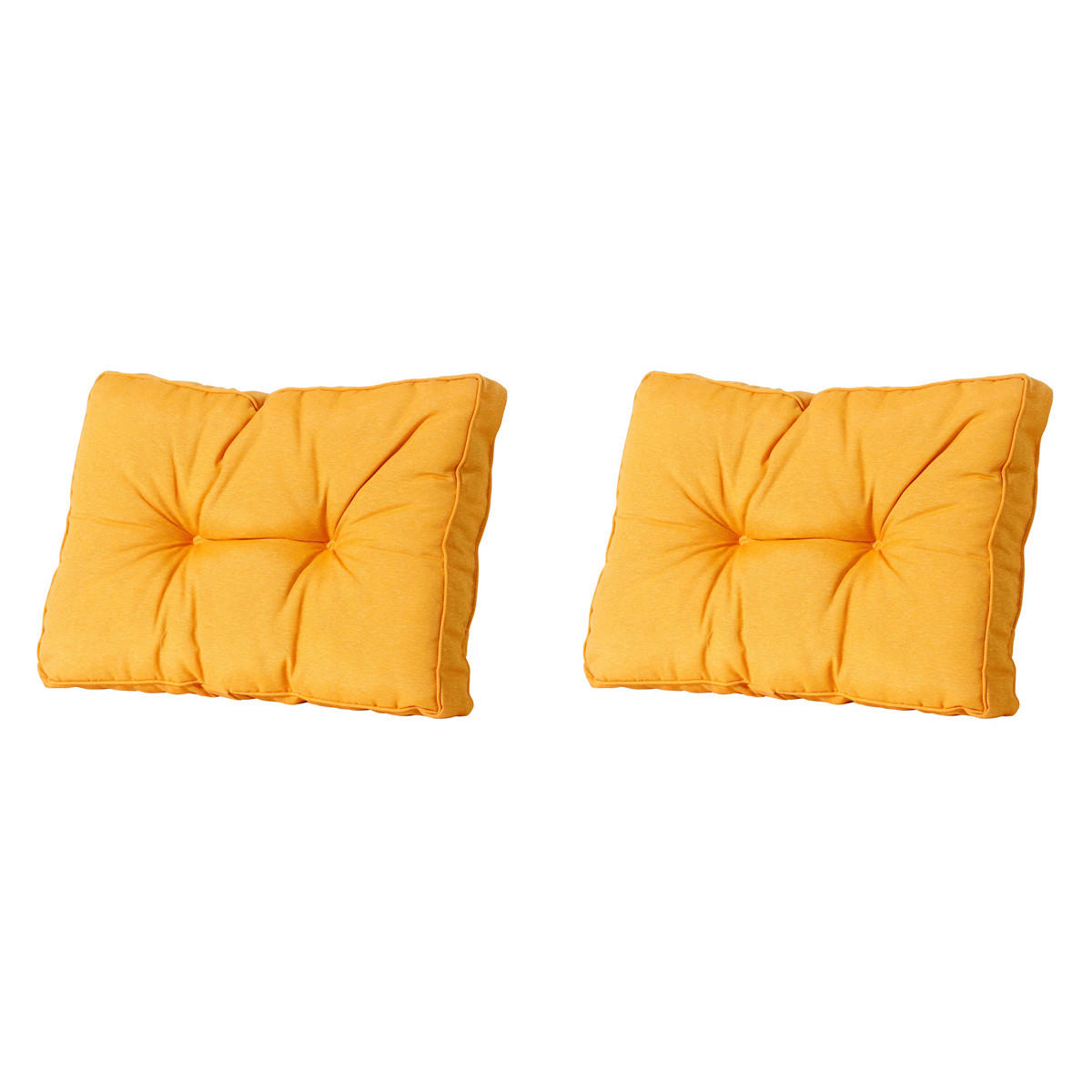 RÜCKENKISSEN Panama 43/73 cm 2er-Set - Gelb, Textil (73/8/43cm) - Madison