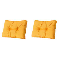 RÜCKENKISSEN Panama 43/73 cm 2er-Set - Gelb, Textil (73/8/43cm) - Madison