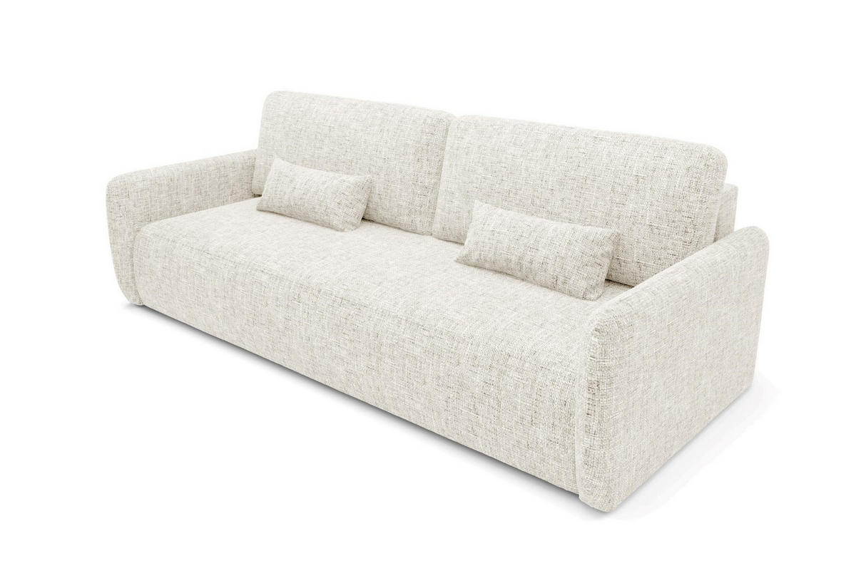 SCHLAFSOFA mit Bettkasten Beige - Beige/Schwarz, Holz/Holzwerkstoff (217/86/102cm) - Furnisell