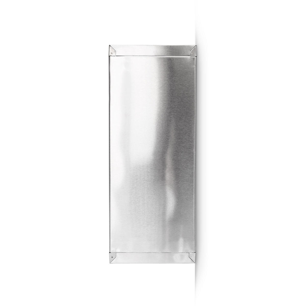MEDICINSKÅP rostfritt stål låsbart - Silverfärgad, Glas/Metall (30/30/12cm) - Relaxdays