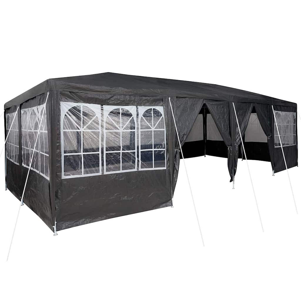 PARTY-ZELT Anthrazit 800/400/266 Cm Polyethylen - Anthrazit, Kunststoff (400/266/800cm) - vidaXL