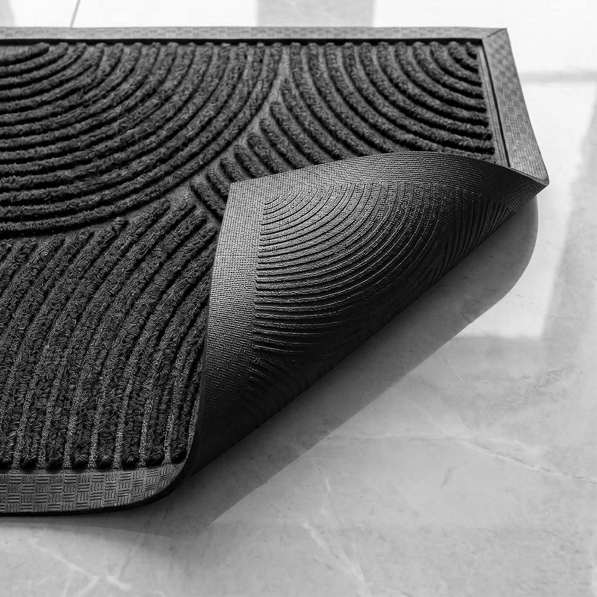 ROHOŽ - čierna, plast (60/40cm) - Relaxdays