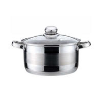 TOPF Silber 12.5/12.5/5.5 cm KH4325 - Silberfarben, Glas (12.5cm) - Kinghoff 