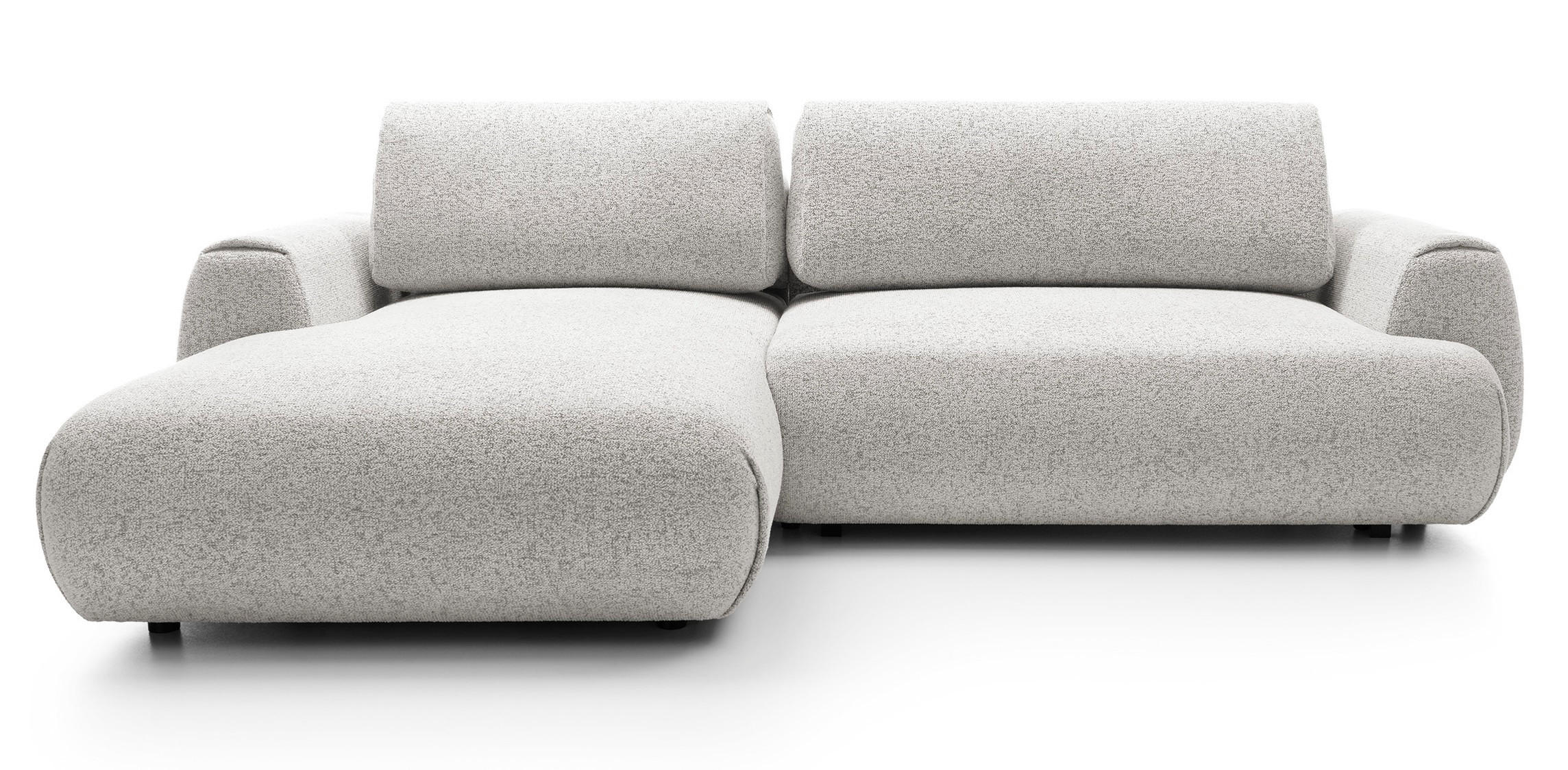 ECKSOFA mit Schlaffunktion 270 cm Ralto, Links, Hellgrau - Hellgrau, Holz (270/167cm) - Emporius