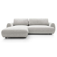 ECKSOFA mit Schlaffunktion 270 cm Ralto, Links, Hellgrau - Hellgrau, Holz (270/167cm) - Emporius