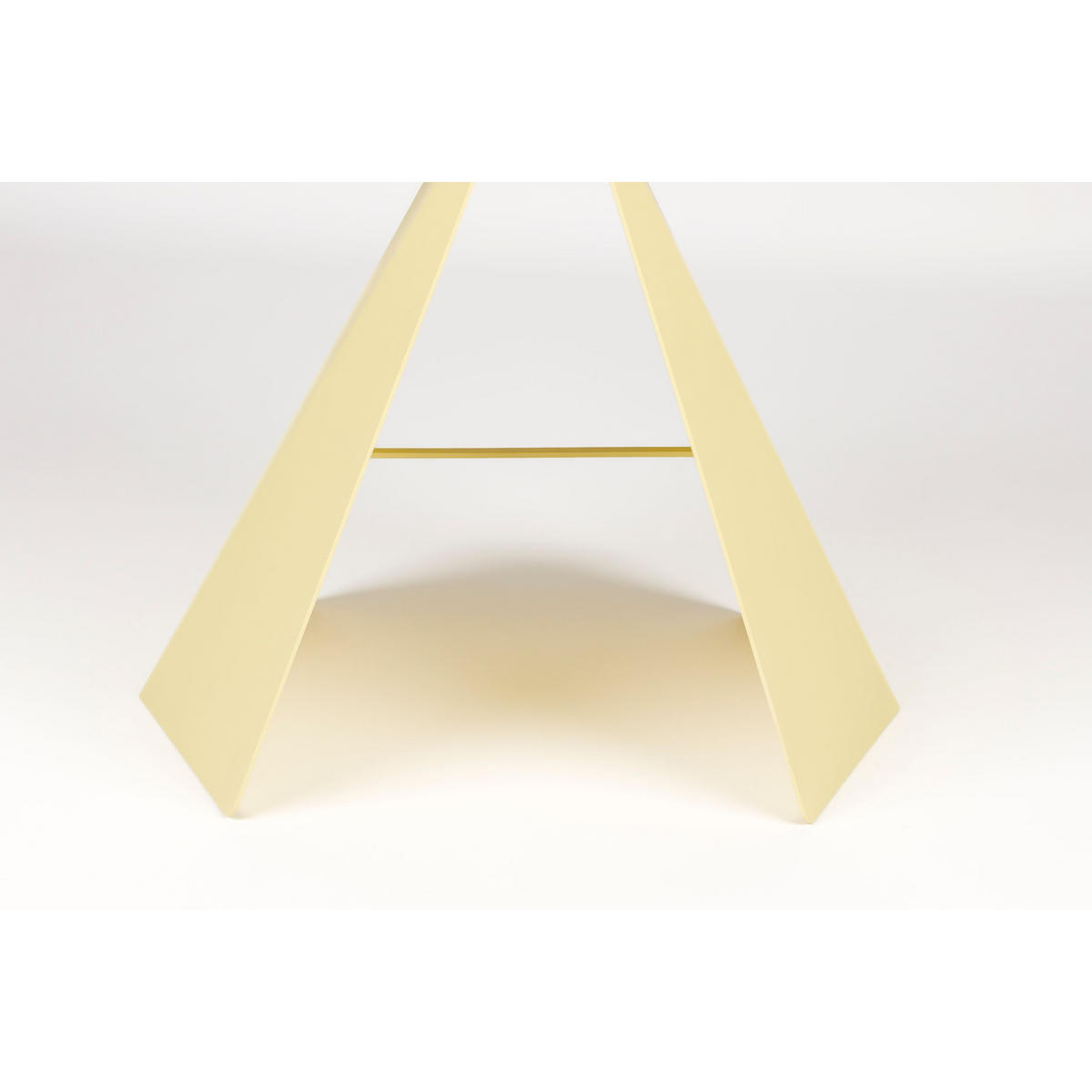 BEISTELLTISCH Foldy Gelb - Gelb, Metall (45/45.8/40.5cm) - Zuiver