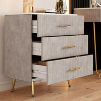 KOMMODE Velia Grau 70 x 78.5 cm mit 3 Schubladen - Grau, Holzwerkstoff (70/78.5/39cm) - Vicco