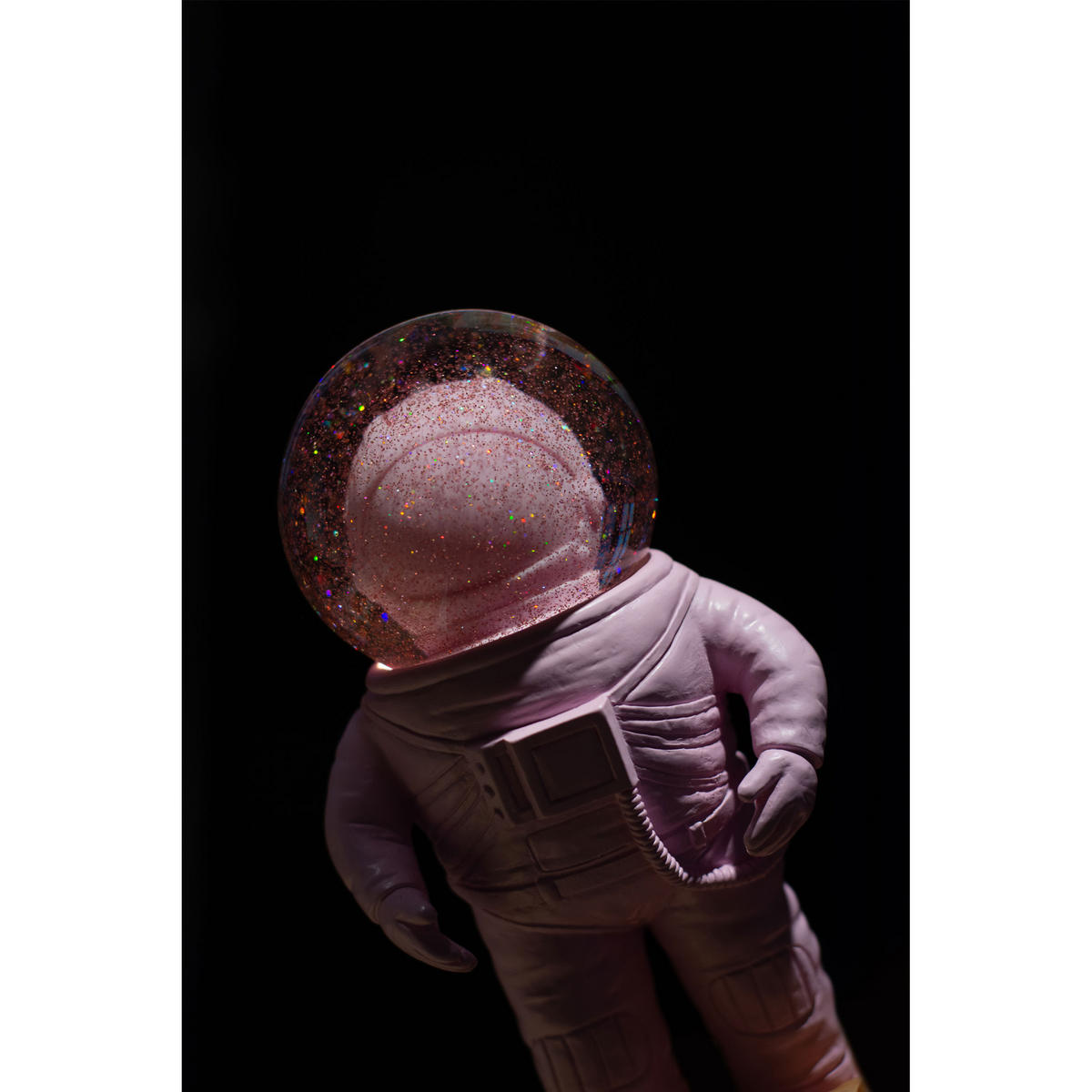 SCHNEEKUGEL Summerglobe The Astronauts Medium, Glas / Polyresin, Pink, 18 cm - Pink, Glas (8/18/9cm) - Donkey Products