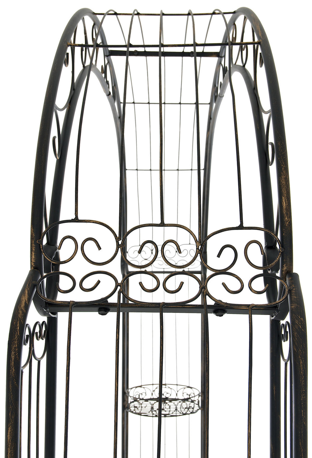 ROSENBOGEN Birger 163x34x239,5cm Metall Bronze Rankhilfe - Bronzefarben, Metall (163/239.5/34cm) - DELUKE