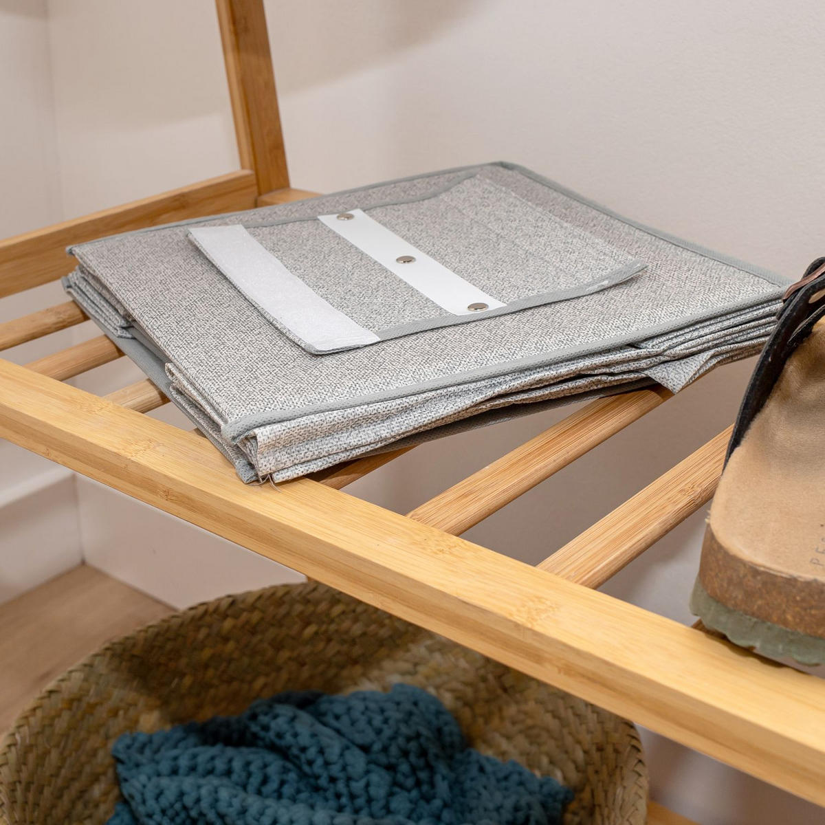 HÄNGEREGAL 28/28/98 cm - Grau, Textil (28/98/28cm) - Intirilife