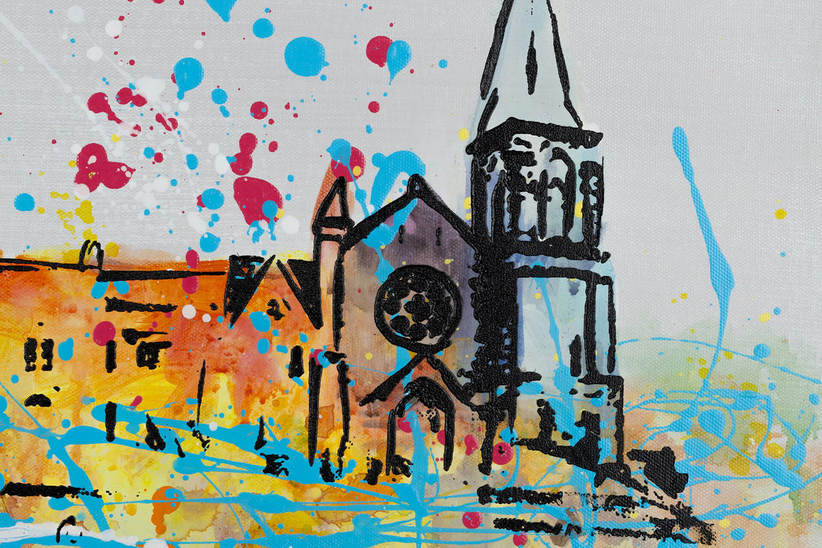 ACRYLBILD HANDGEMALT 120/60 cm - Multicolor, Holz/Textil (120/60cm) - KUNSTLOFT