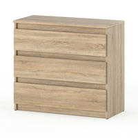 KOMMODE mit Schubladen – Sonoma Eiche - Sonoma Eiche, Holz (80/71.5/33.5cm) - Stiv Meble