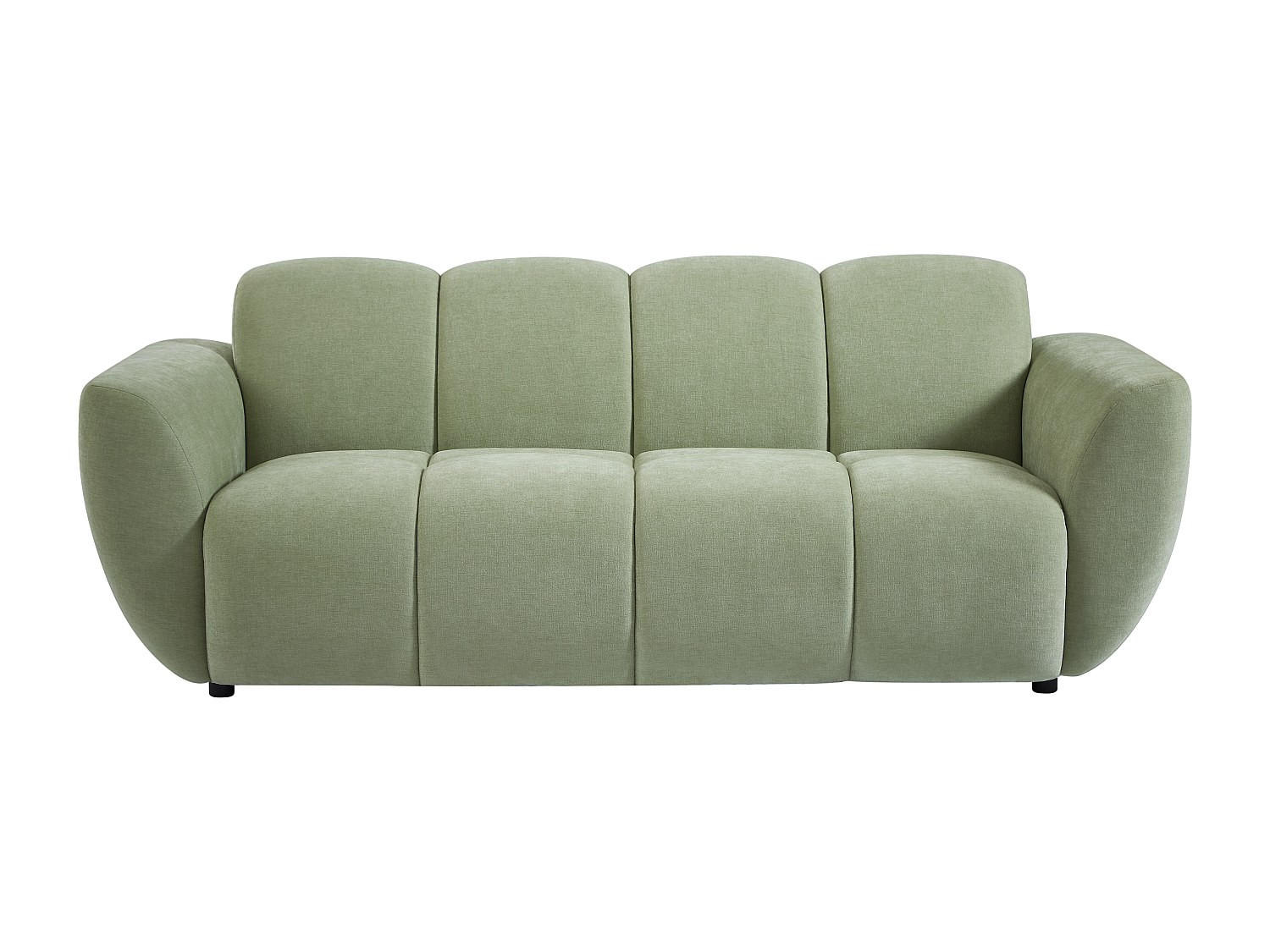 SOFA - 3 Personen - stoff - grün Julori - Grün, Kunststoff/Textil (205/76/92cm) - Vente-Unique