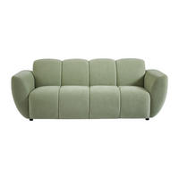 SOFA - 3 Personen - stoff - grün Julori - Grün, Kunststoff/Textil (205/76/92cm) - Vente-Unique