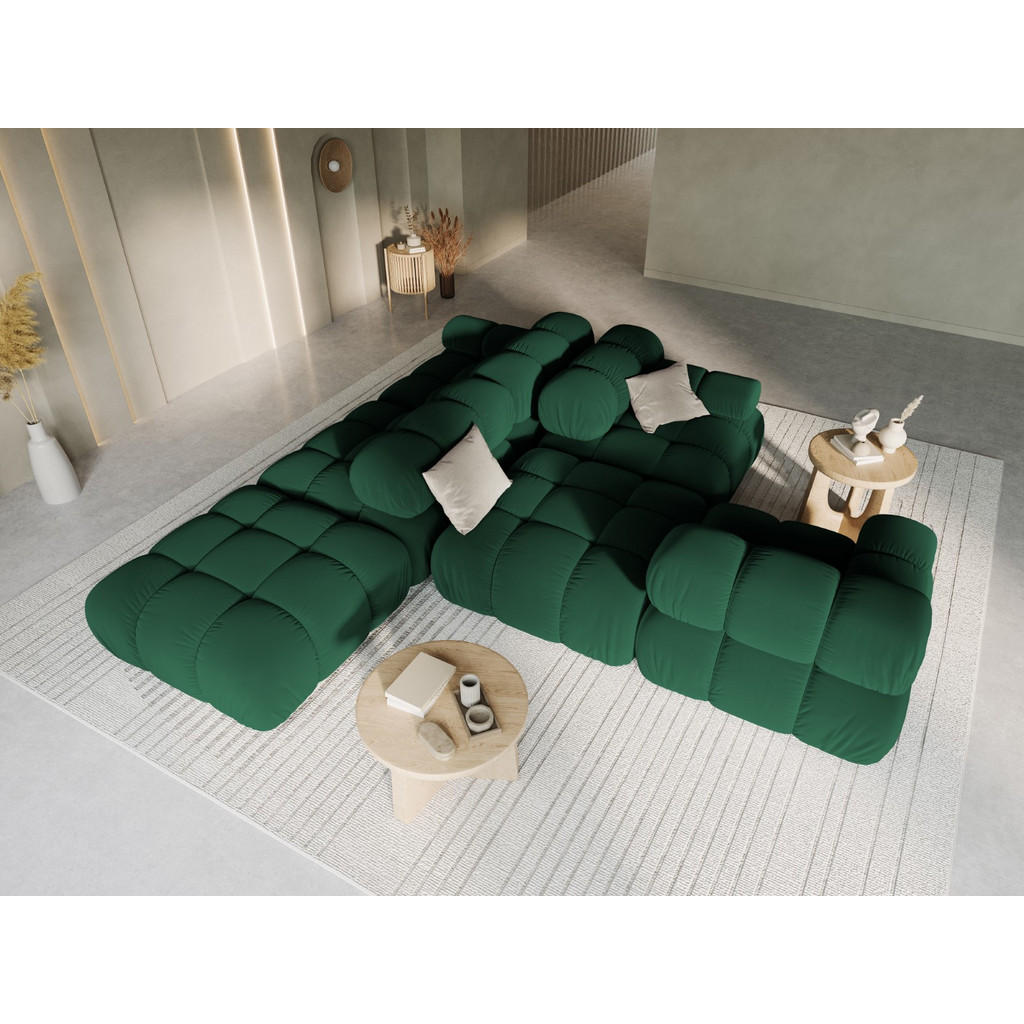 Thumbnail - Micadoni Modulares-Sofa, Grün, Textil, 4-Sitzer, 94x63x282 cm, Hergestellt in Europa, Oeko-Tex®, Wohnzimmer, Sofas & Cou...