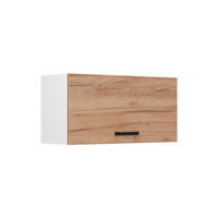 HÄNGESCHRANK R-Line, Goldkraft Eiche/Weiß, 80 cm Flach - Honigeiche/Weiß, Holzwerkstoff (80/40/31cm) - Vicco