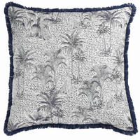 KISSENHÜLLE PALMS - Blau, Textil (50/50cm) - Sportalm Kitzbühel