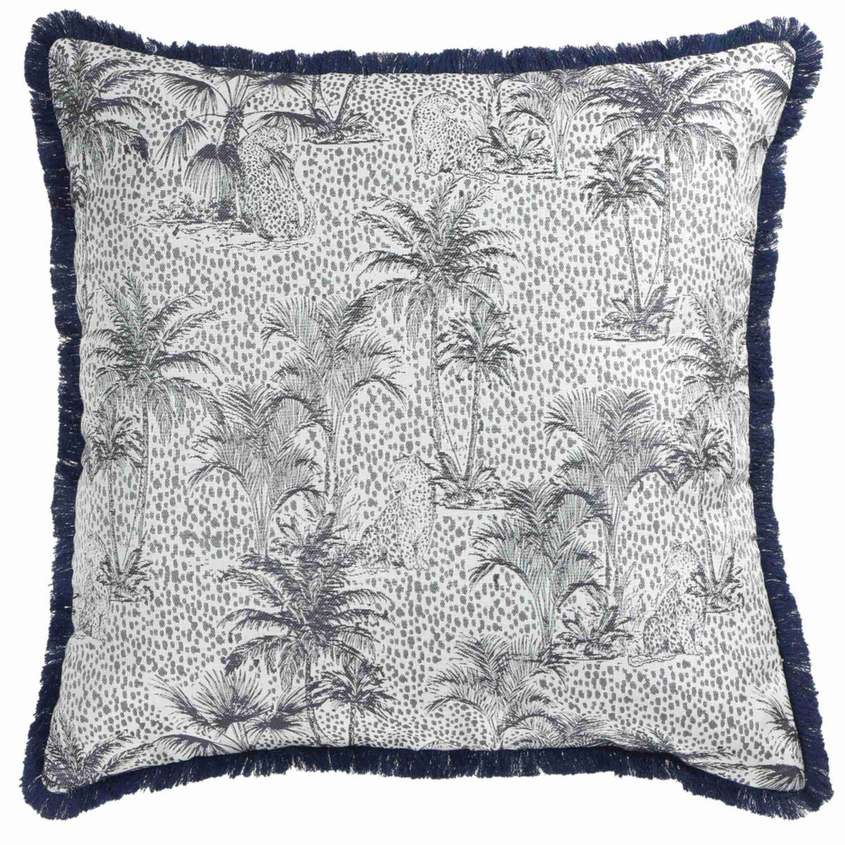 KISSENHÜLLE PALMS - Blau, Textil (50/50cm) - Sportalm Kitzbühel
