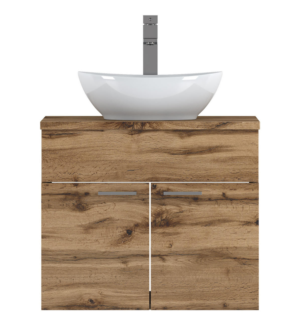 WASCHBECKENUNTERSCHRANK Colorado 2 Schubladen Eiche - 60 x 46 x 52 cm - Eichefarben, Holz (60/52/46cm) - Badplaats