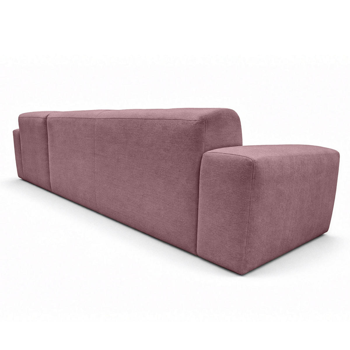 ECKSOFA L Form Corlu Rosa 310/165/78 cm – stilvolle kleine Eckcouch Rechts - Schwarz/Rosa, Kunststoff/Textil (165/310cm) - AX Living