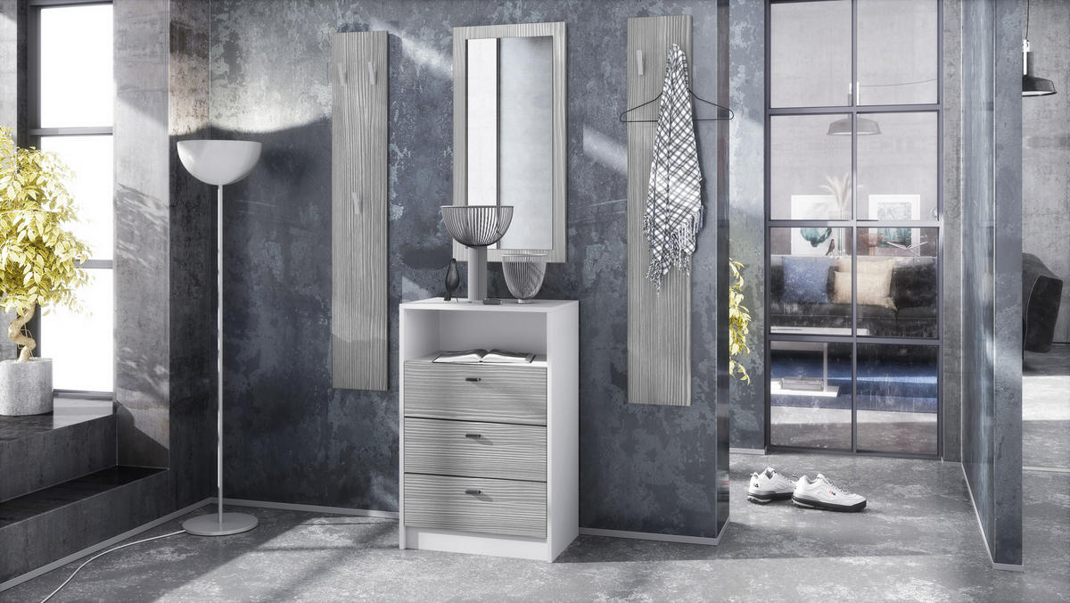 GARDEROBE Pino Avola-Anthrazit - Anthrazit, Holzwerkstoff (135/190/36cm) - Vladon