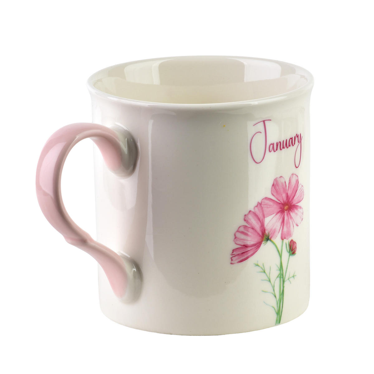 BECHER Mes rosa 8.5/10/9 cm Porzellan - Rosa, Keramik (0.32L) - Mondex