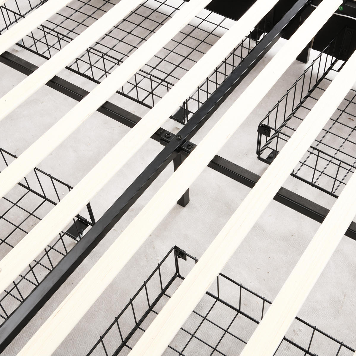 POLSTERBETT 140x200cm mit höhenverstellbarem Kopfteil und 4 Schubladen, LED und USB Sicherheitssteckdose, Leinen, Grau - Grau, Holz/Metall (140/200cm)