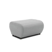 GARTENLOUNGE-HOCKER Boudicca 73x40x63 mit Outdoorbezug in silber - Silberfarben, Kunststoff (73/40/63cm) - 58aufmkessel