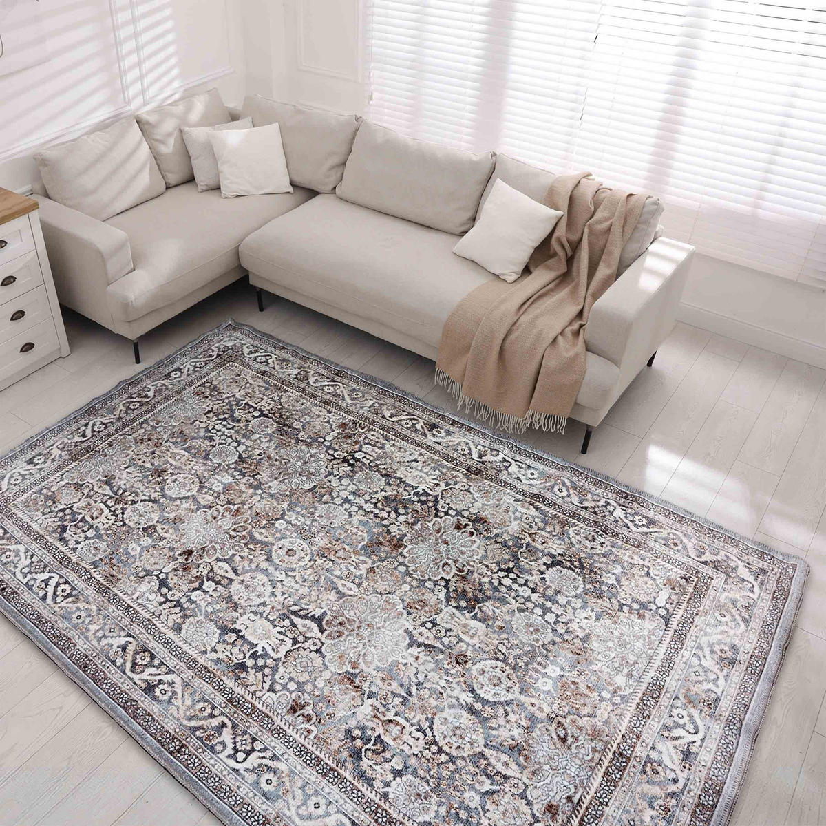 KURZFLORTEPPICH PIPER - Grau, Textil (120/180cm) - Astra