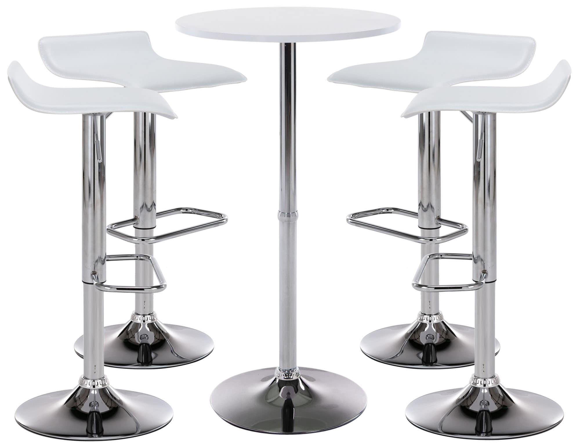 Deluke Bartisch Weiß 60x108x60 cm
