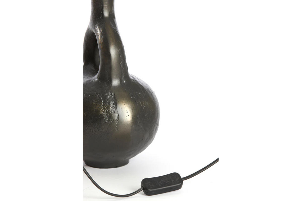 TISCHLEUCHTE IMOLA 19x17x30 cm, Metall, Anthrazit - Anthrazit, Metall (19/17/30cm) - Light & Living